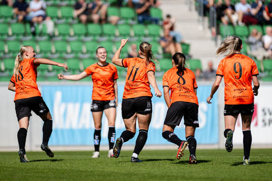 Kristianstads Hlin Eiriksdottir jublar