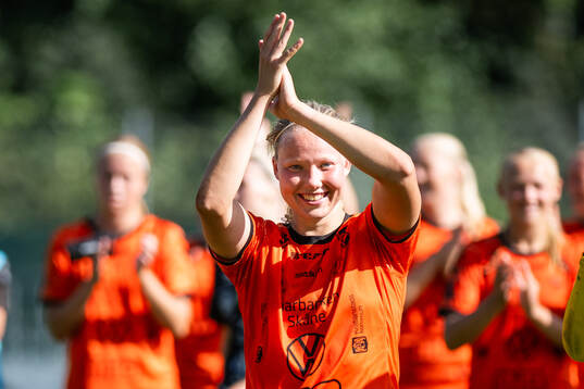 Kristianstads Hlin Eiriksdottir jublar