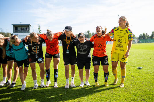 Kristianstads spelare jublar