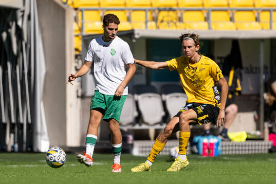 Hammarbys Adrian Issa och Elfsborgs Folke Schedvin