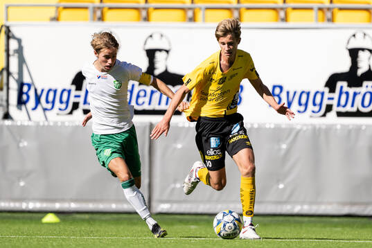 Hammarbys David Hamnström och Elfsborgs Nils Roström