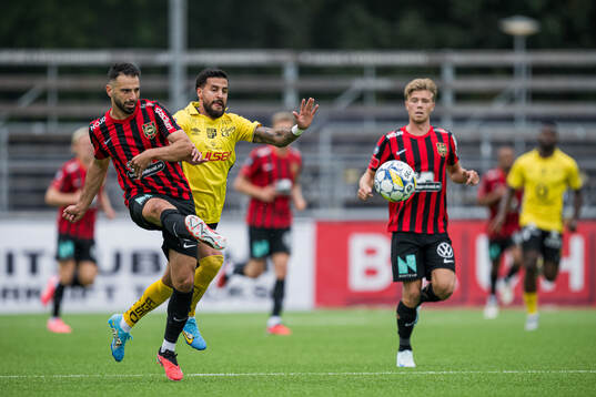 Brommapojkarnas André Calisir och Elfsborgs Rami Kaib