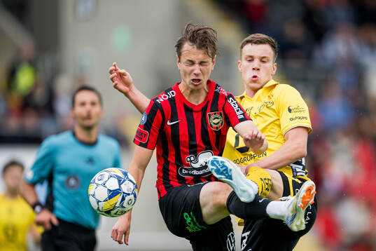 Brommapojkarnas Alex Timossi Andersson och Elfsborgs Andri