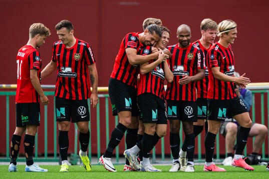 Brommapojkarnas Nikola Vasic och Alex Timossi Andersson