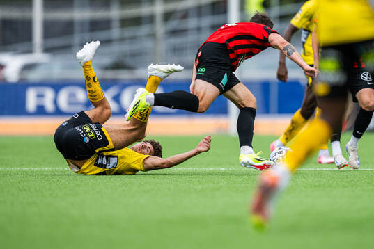 Brommapojkarnas Adam Skanning Jakobsen och Elfsborgs