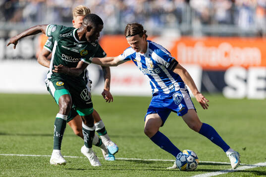 Hammarbys Ibrahima Breze Fofana och IFK Göteborgs Kolbeinn