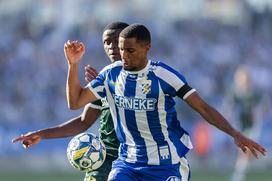 IFK Göteborgs Paulos Abraham och Hammarbys Ibrahima Breze