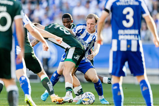 Hammarbys Fredrik Hammar och IFK Göteborgs Adam Carlén