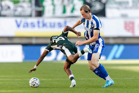 Hammarbys Divine Teah och IFK Göteborgs Adam Carlén