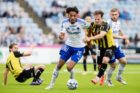 IFK Norrköpings Jesper Ceesay och Häckens Lars Olden