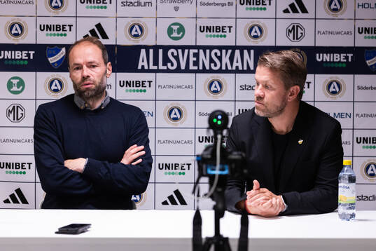 IFK Norrköpings tränare Andreas Alm och Häckens tränare