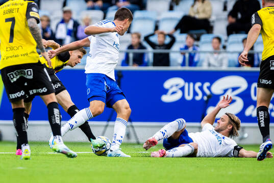 Häckens Samuel Leach Holm och IFK Norrköpings Christoffer