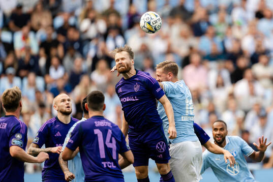 Djurgårdens Jacob Larsson och Malmö FFs Pontus Jansson