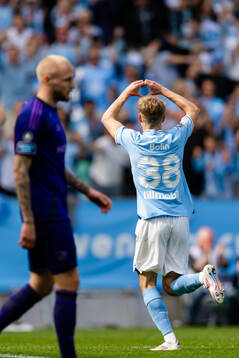 Malmö FFs Hugo Bolin jublar