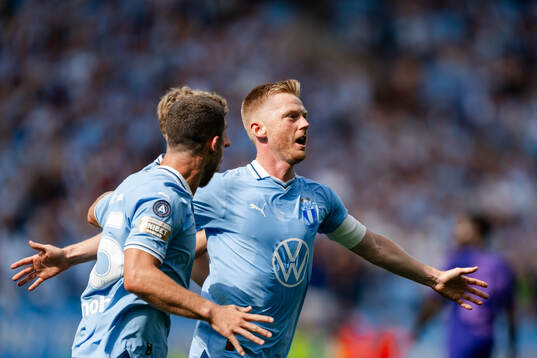Malmö FFs Anders Christiansen jublar