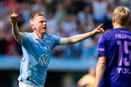 Malmö FFs Anders Christiansen jublar