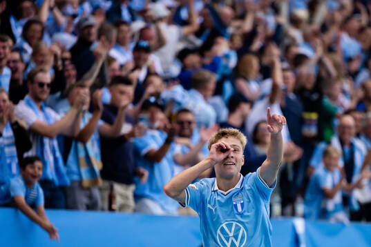 Malmö FFs Hugo Bolin jublar