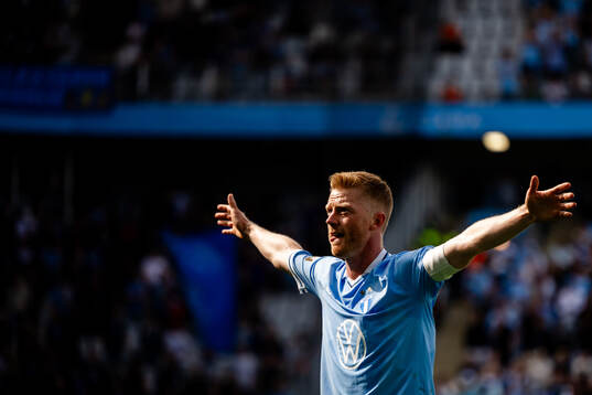 Malmö FFs Anders Christiansen  jublar