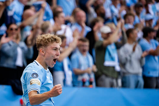 Malmö FFs Hugo Bolin jublar