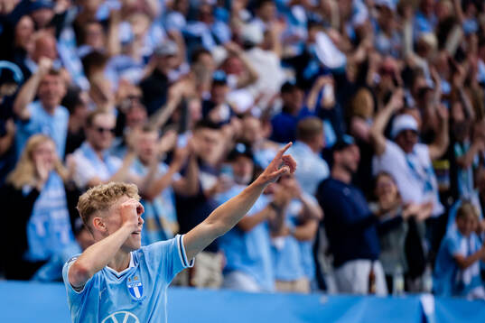 Malmö FFs Hugo Bolin jublar