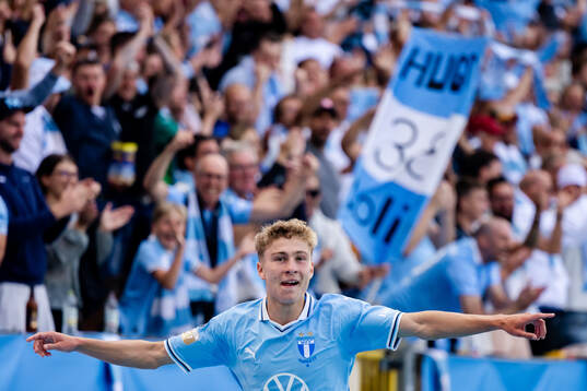 Malmö FFs Hugo Bolin jublar