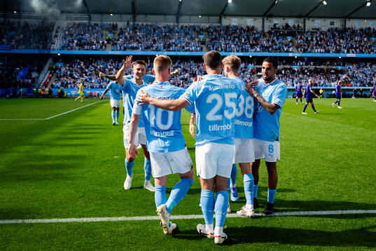 Malmö FFs Anders Christiansen jublar