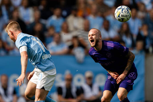 Malmö FFs Anders Christiansen och Djurgårdens Adam Ståhl