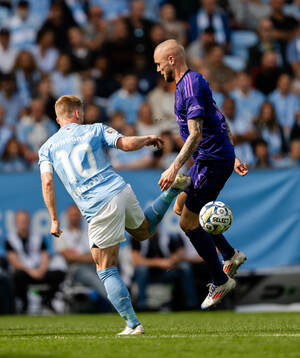 Malmö FFs Anders Christiansen och Djurgårdens Adam Ståhl