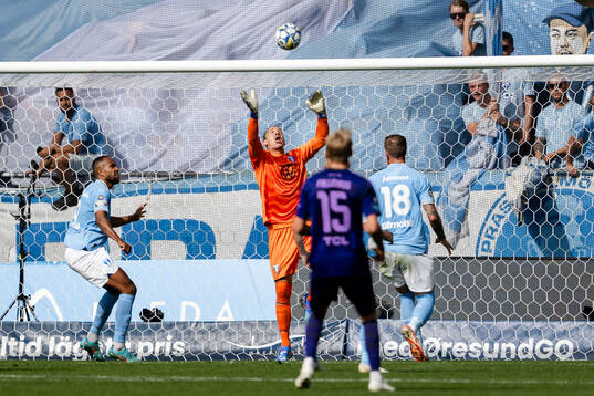 Malmö FFs målvakt Johan Dahlin