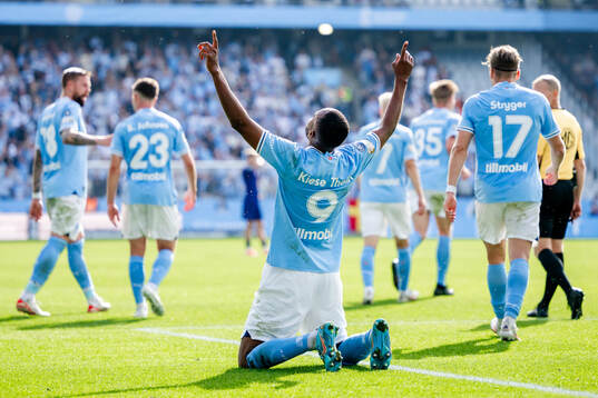 Malmö FFs Isaac Kiese Thelin jublar