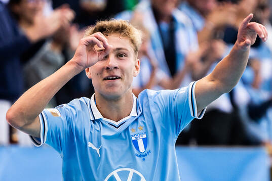 Malmö FFs Hugo Bolin jublar