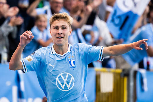 Malmö FFs Hugo Bolin jublar
