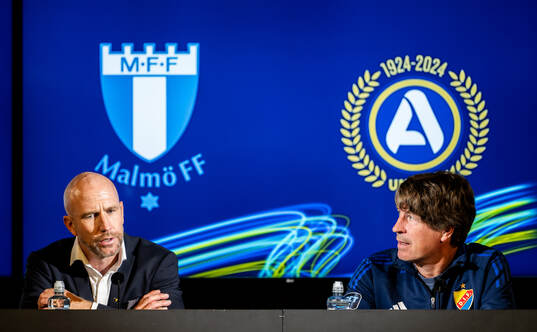 Malmö FFs tränare Henrik Rydström och Djurgårdens