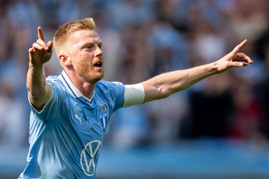 Malmö FFs Anders Christiansen jublar