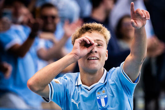 Malmö FFs Hugo Bolin jublar
