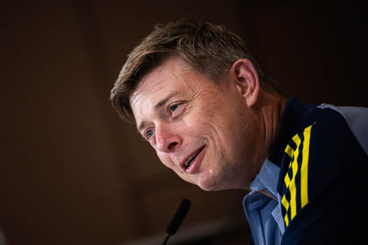 Head coach Jon Dahl Tomasson of the Swedish national