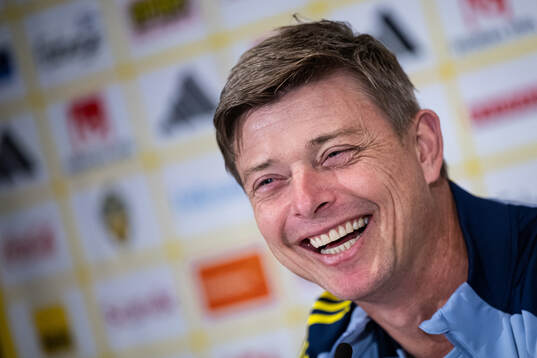 Head coach Jon Dahl Tomasson of the Swedish national