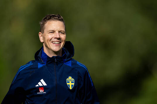 Goalkeeper coach Maths Elfvendal of the Swedish national