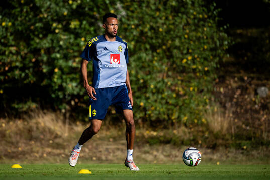 Alex Douglas of the Swedish national football team at a