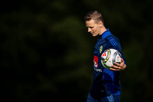 Goalkeeper coach Maths Elfvendal of the Swedish national