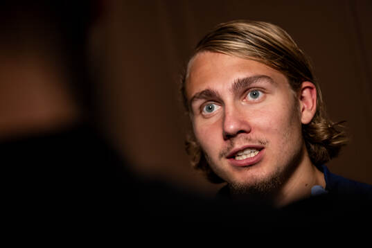 Sebastian Nanasi of the Swedish national football team in a