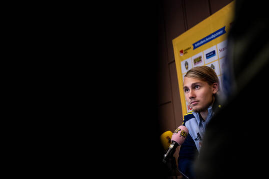 Sebastian Nanasi of the Swedish national football team in a