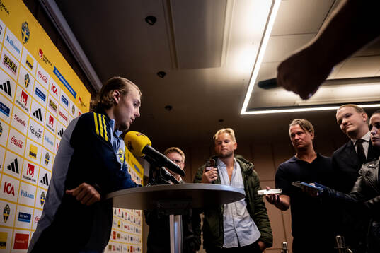 Sebastian Nanasi of the Swedish national football team in a