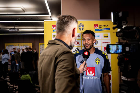 Alex Douglas of the Swedish national football team in a
