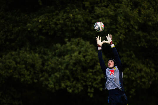 Goalkeeper Jacob Widell Zetterström of the Swedish