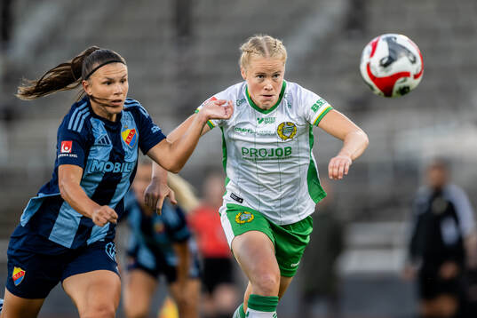 Djurgårdens Alexsandra Lobanova och Hammarbys Julie