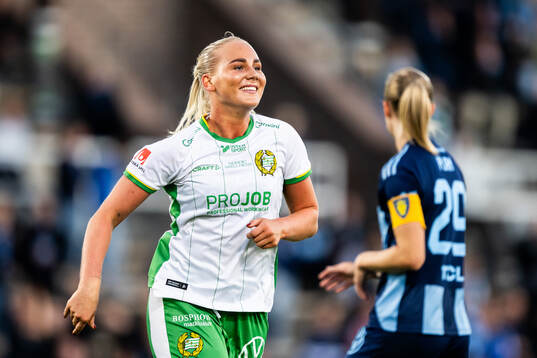 Hammarbys Cathinka Tandberg jublar