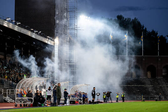 Rök från pyroteknik