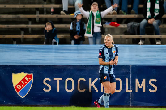 Djurgårdens Louise Hvarfner deppar