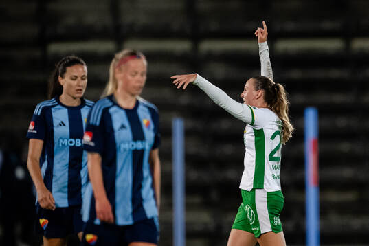 Hammarbys Vilde Hasund jublar